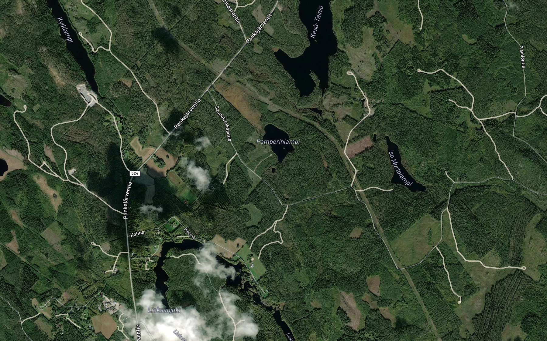 Satellite map of the Pieni Pamperinlampi