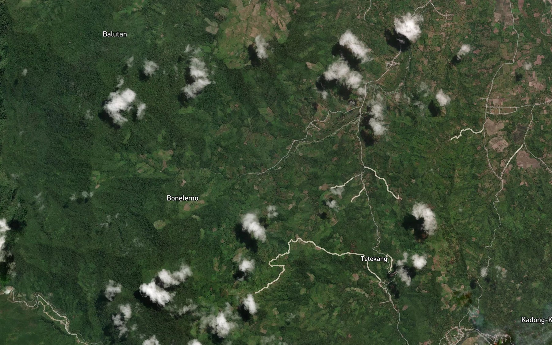 Satellite map of the Salu Kambuno