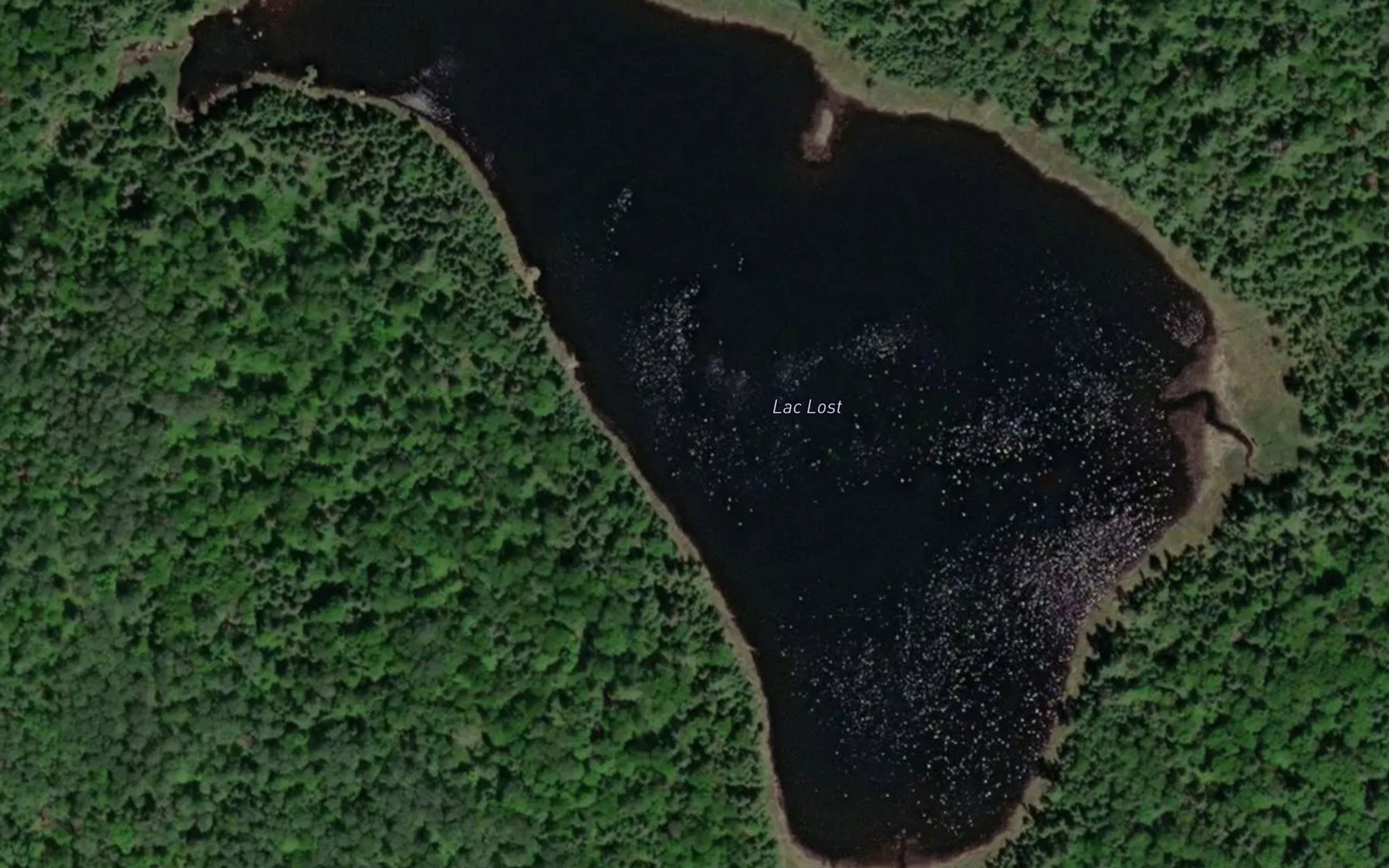 Satellite map of the Lac Lost