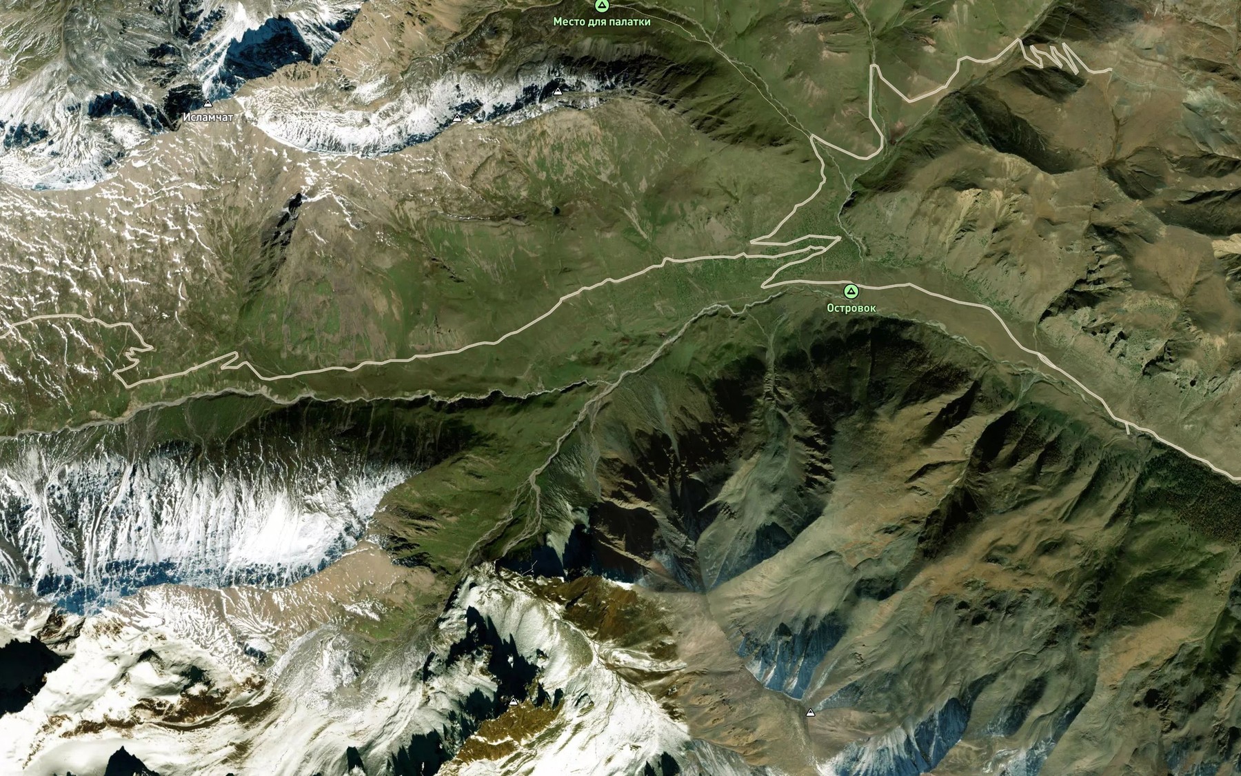 Satellite map of the Mkyara