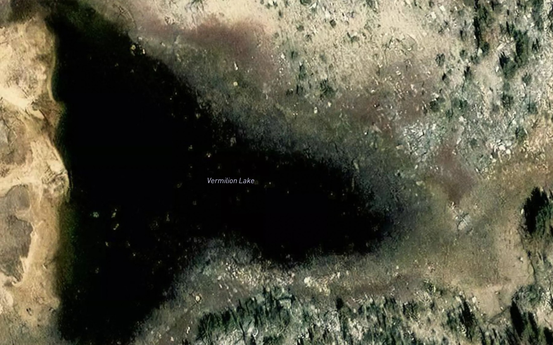 Satellite map of the Vermilion Lake