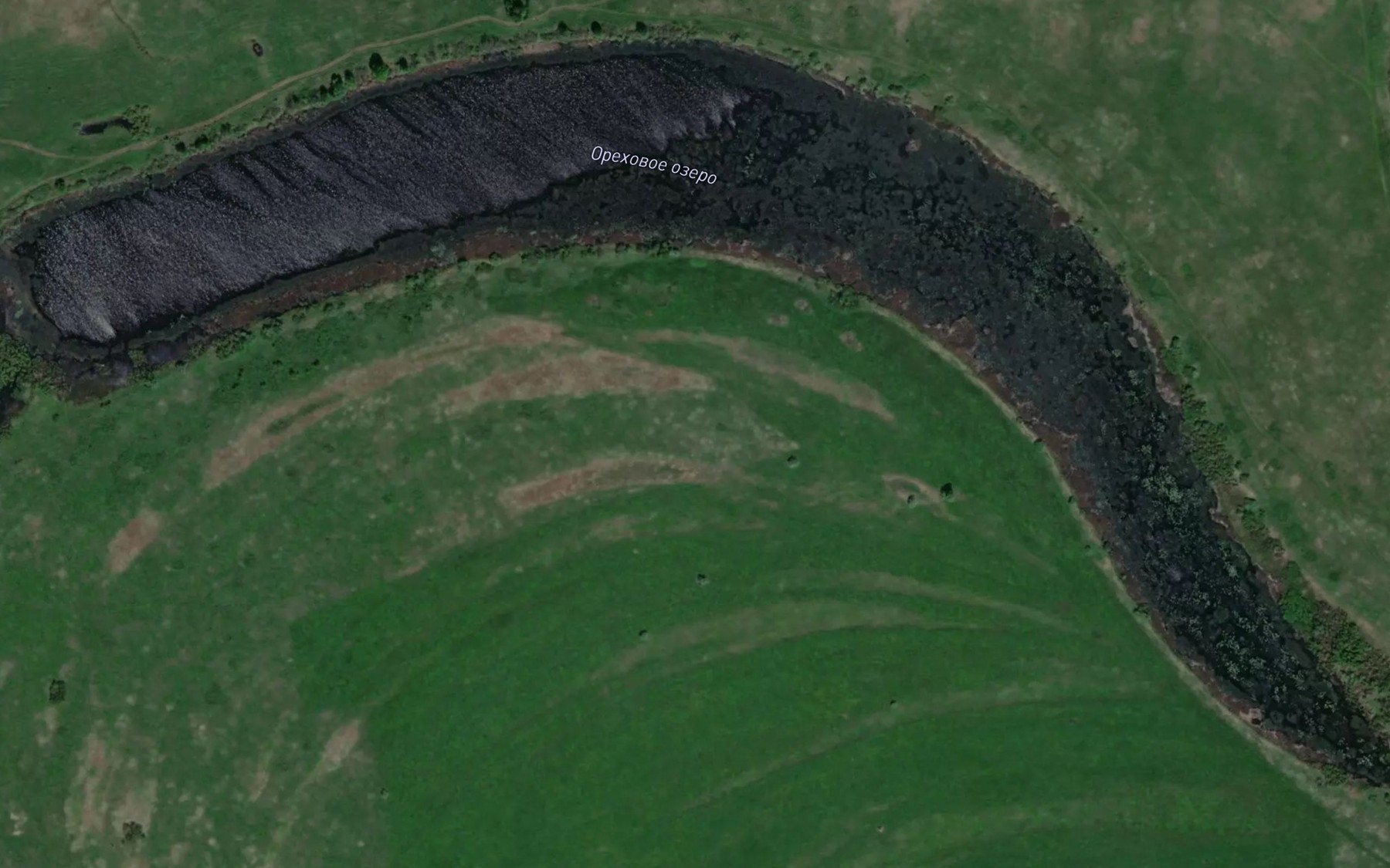 Satellite map of the Ozero Orekhovoye
