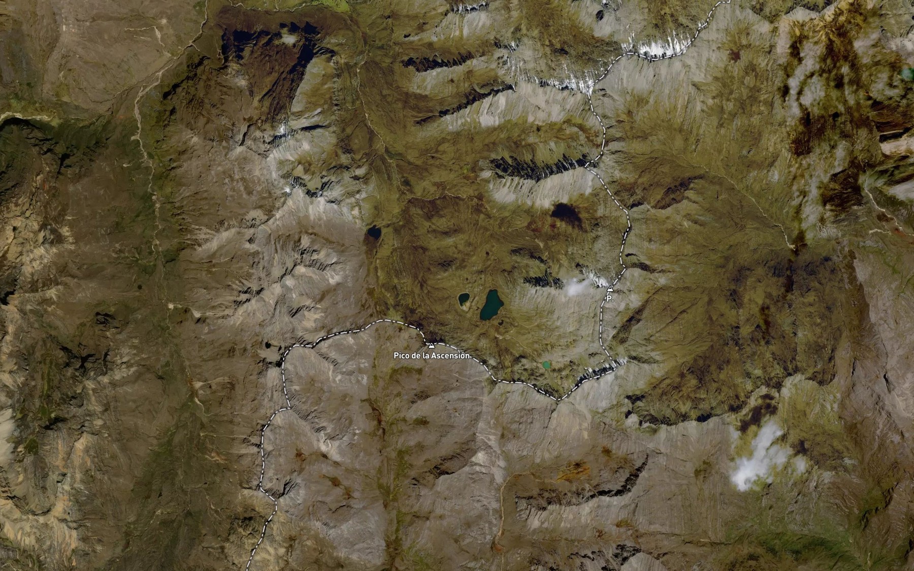 Satellite map of the Laguna de La Ascencion