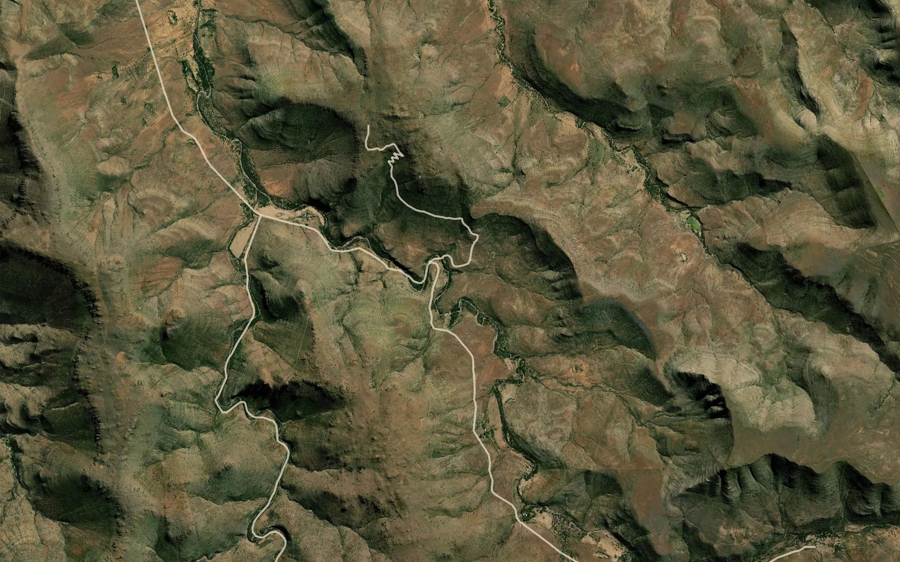 Satellite map of the Gannahoekrivier