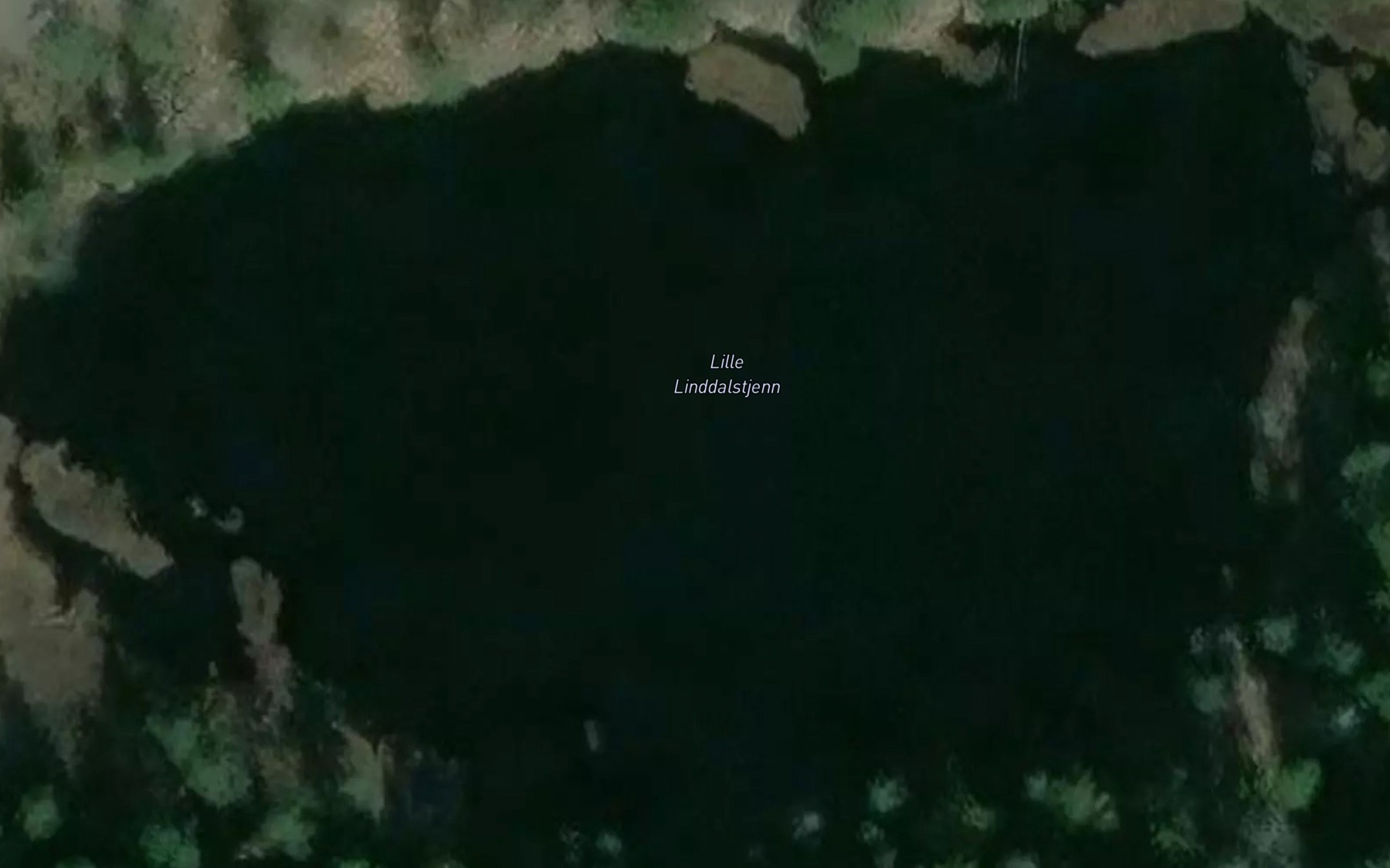 Satellite map of the Lille Linddalstjenn