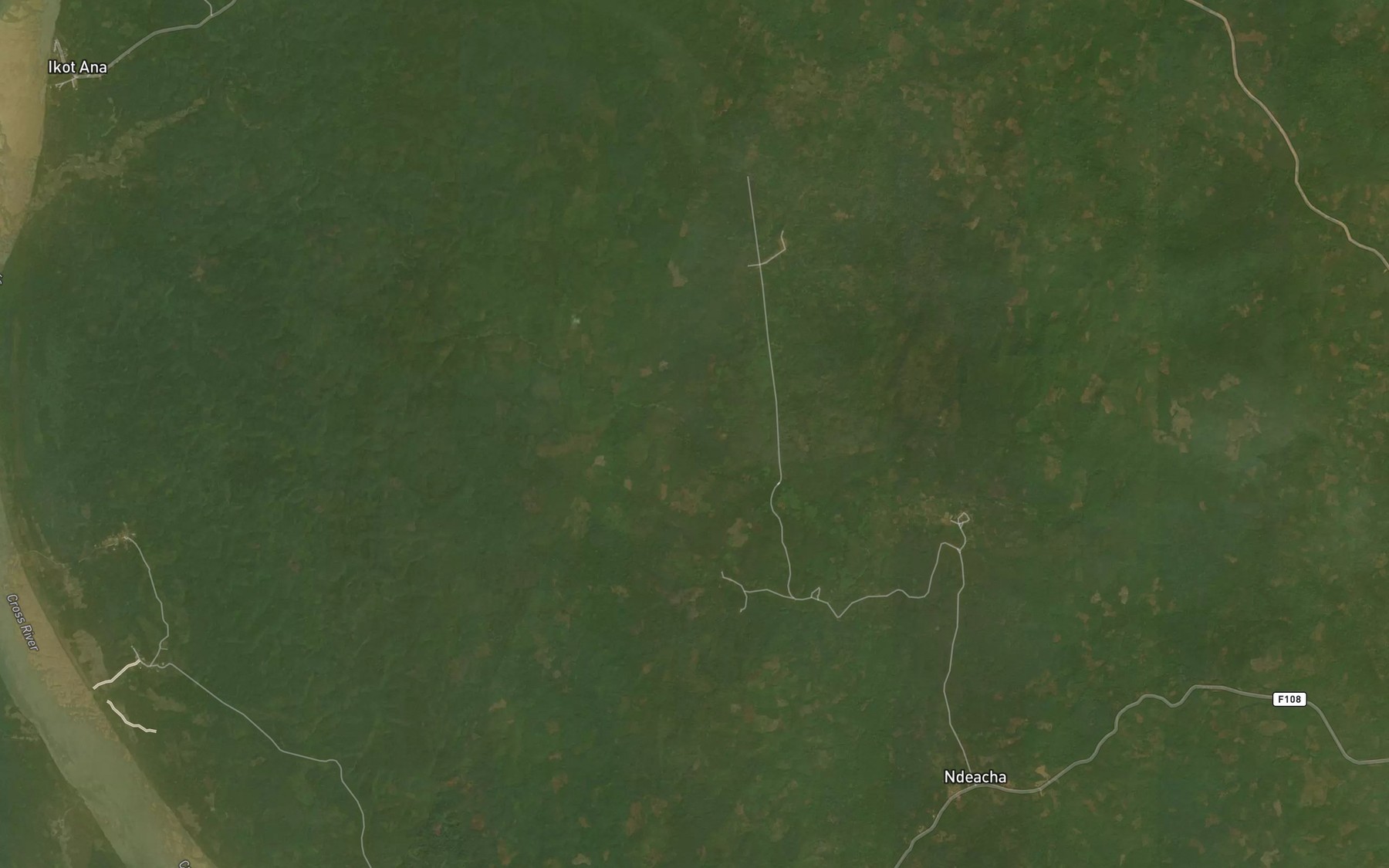 Satellite map of the Okiyi
