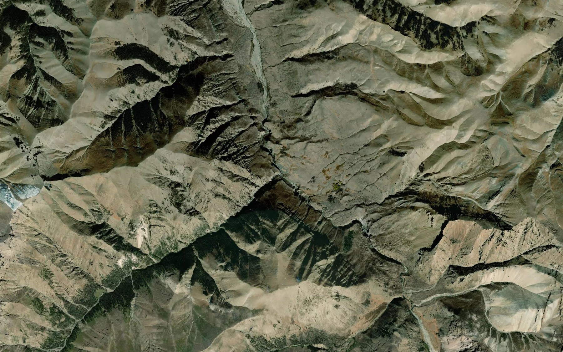 Satellite map of the Bonne Creek