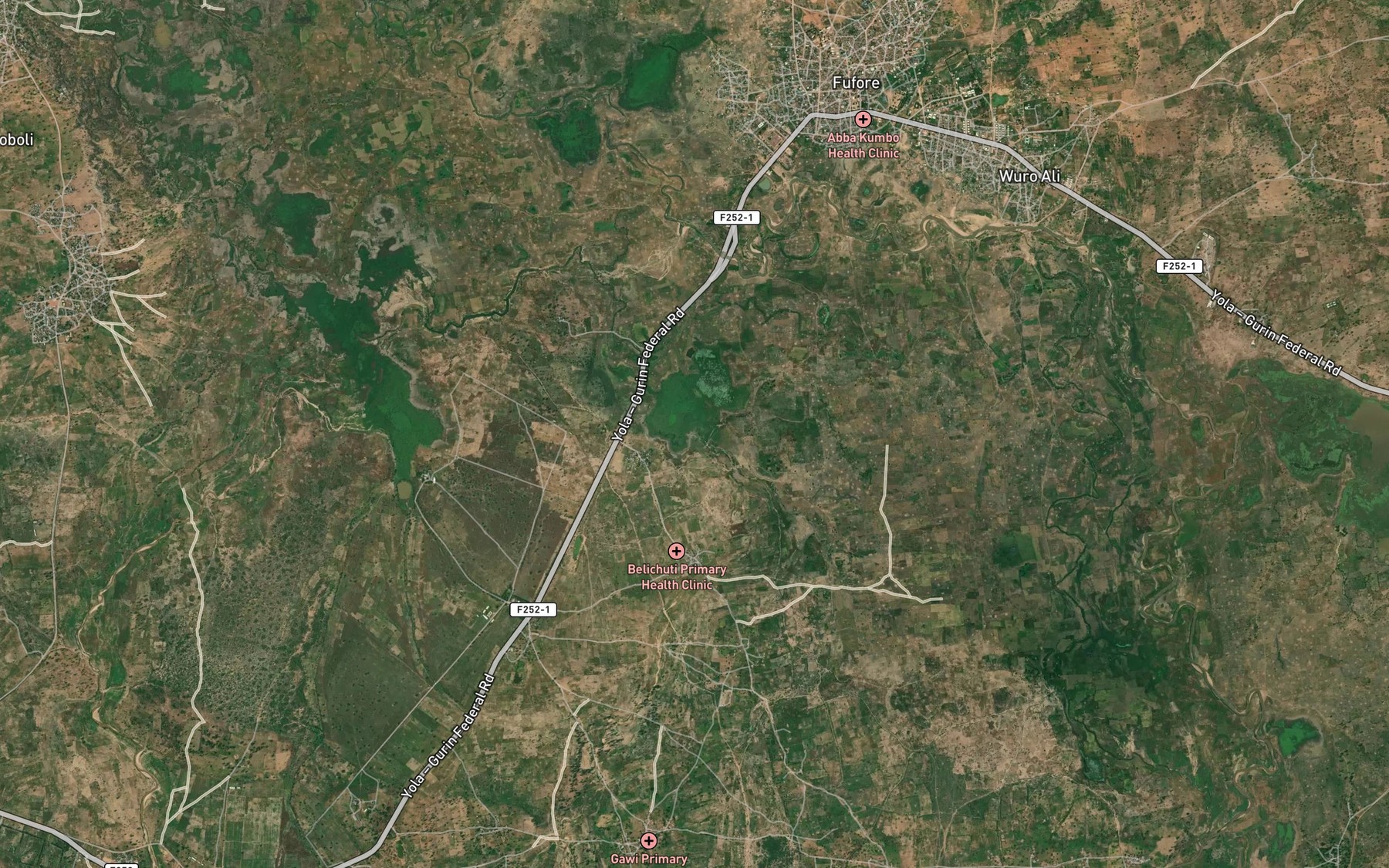 Satellite map of the Mayel Wuro Maundi