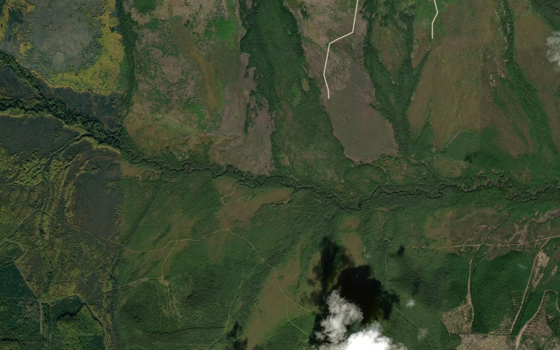 Satellite map of the Podkamenka