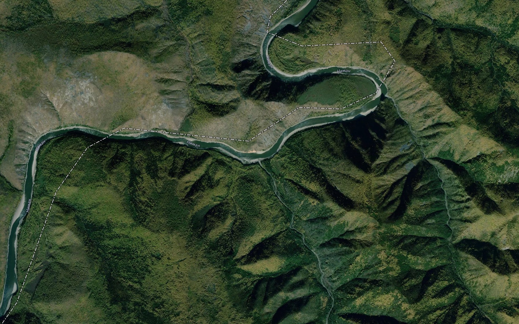 Satellite map of the Bol'shoy