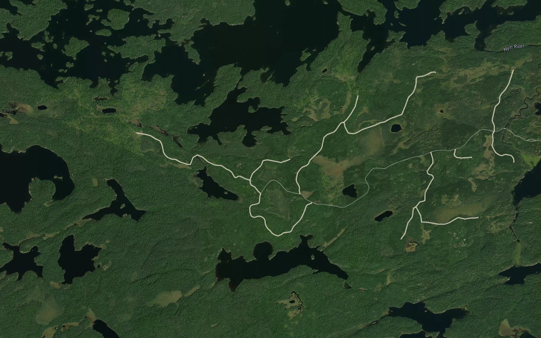 Satellite map of the Black Bay