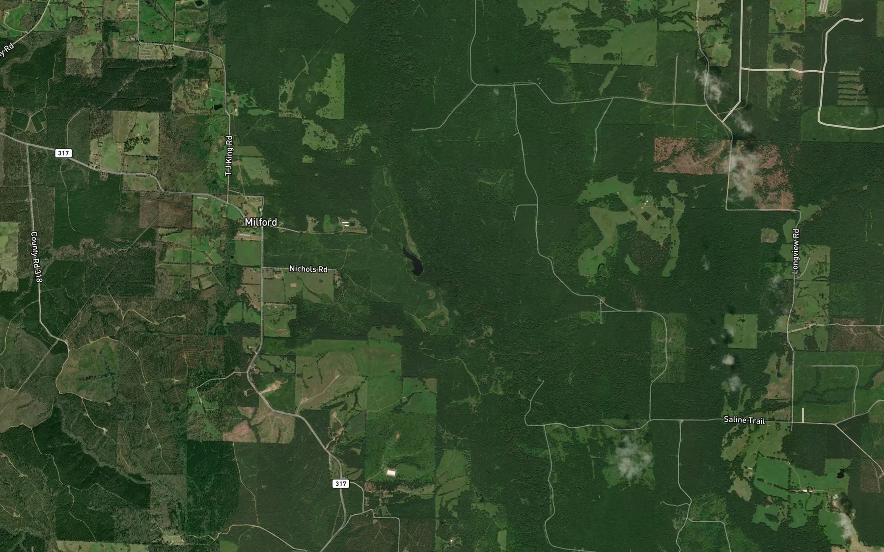 Satellite map of the Spring Creek