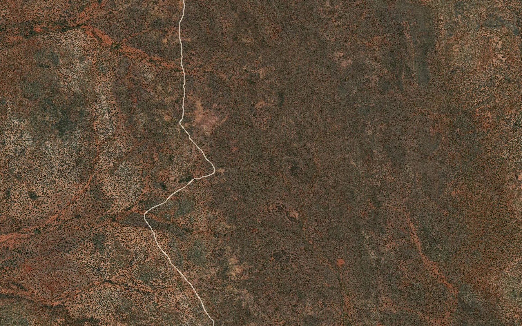 Satellite map of the Esdaile Creek