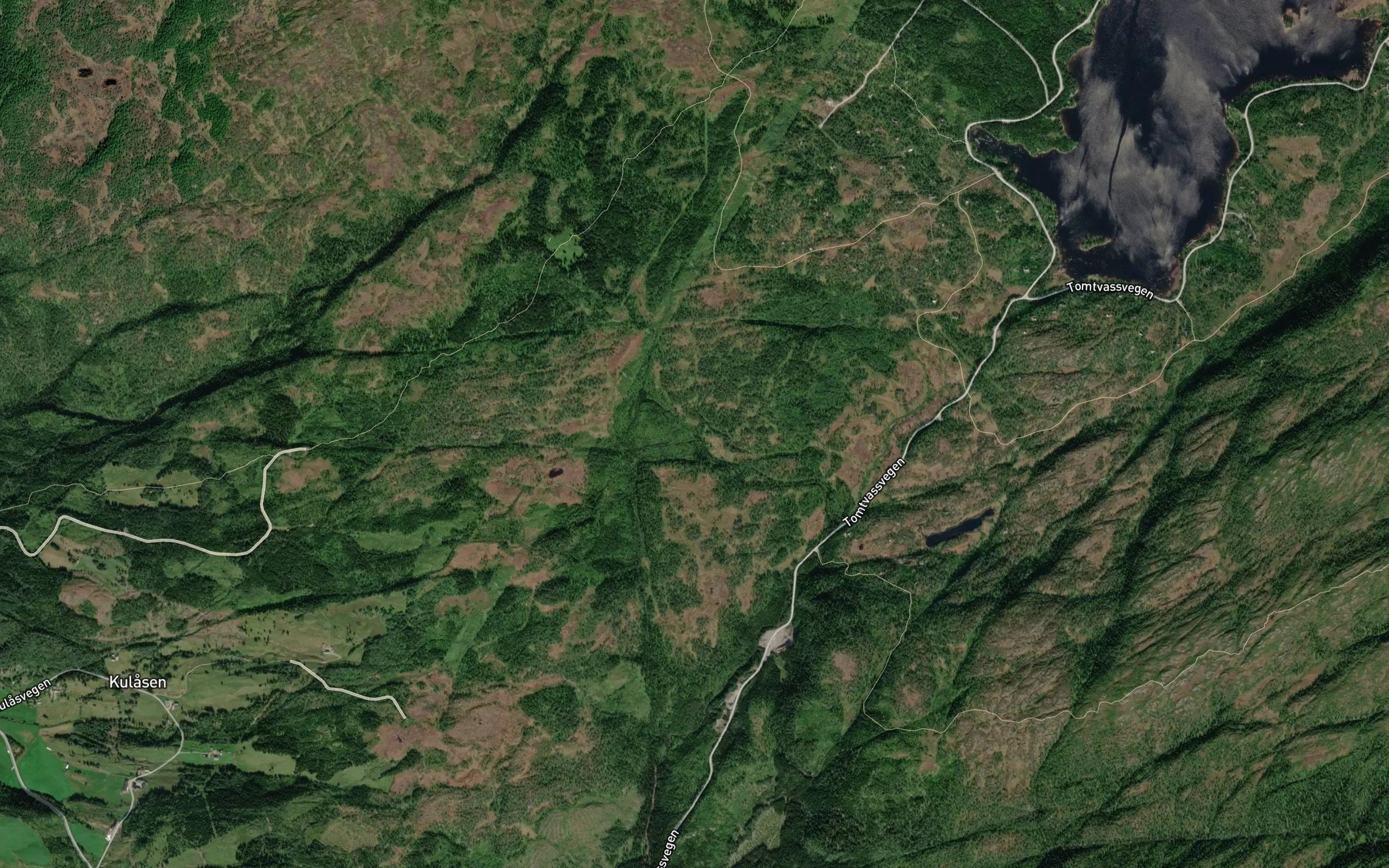 Satellite map of the Hegglibekken