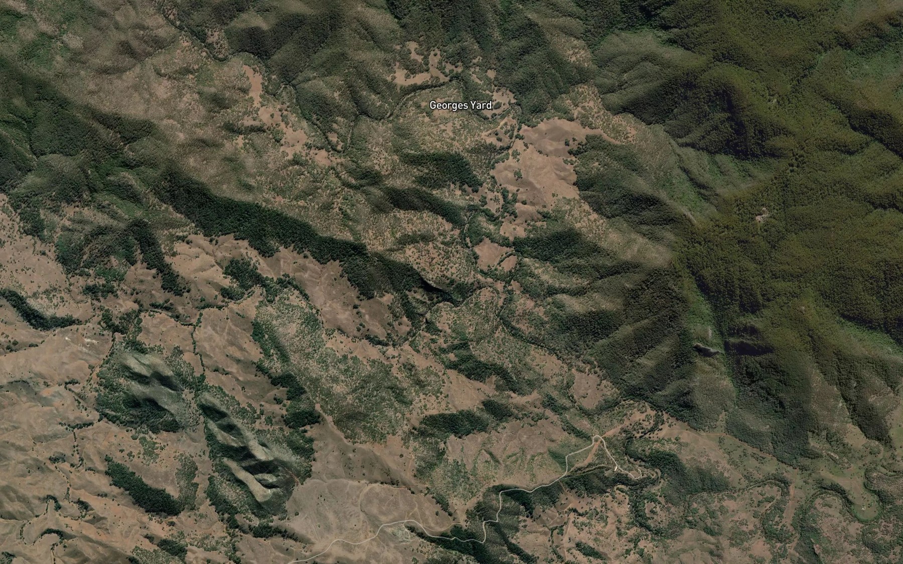 Satellite map of the Schofields Creek