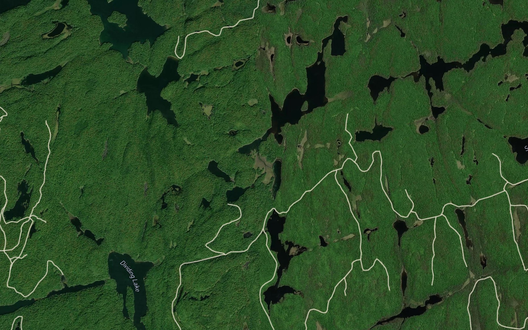 Satellite map of the Loader Lake