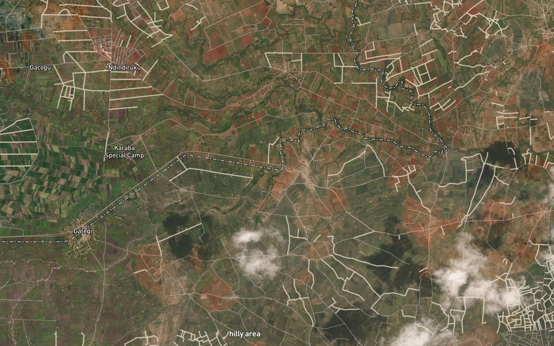 Satellite map of the Izima