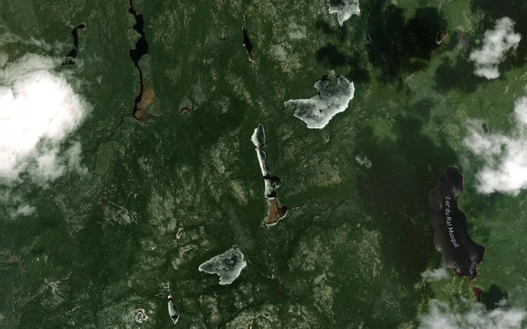 Satellite map of the Lac Dents de Scie