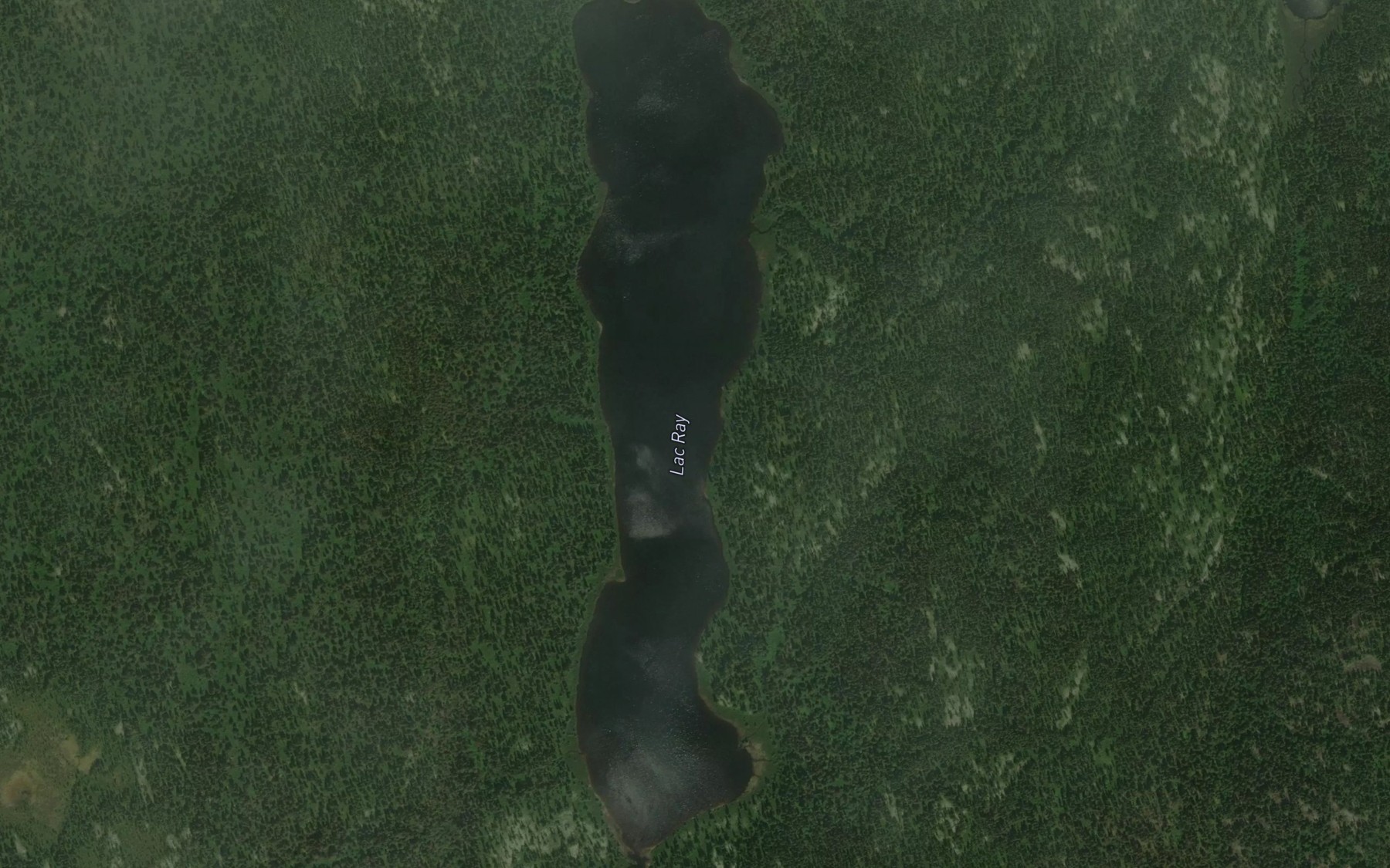 Satellite map of the Lac Ray