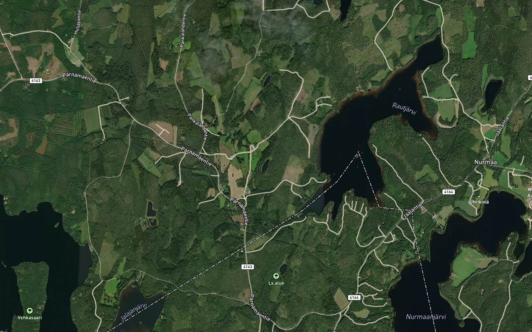 Satellite map of the Lunkanlampi