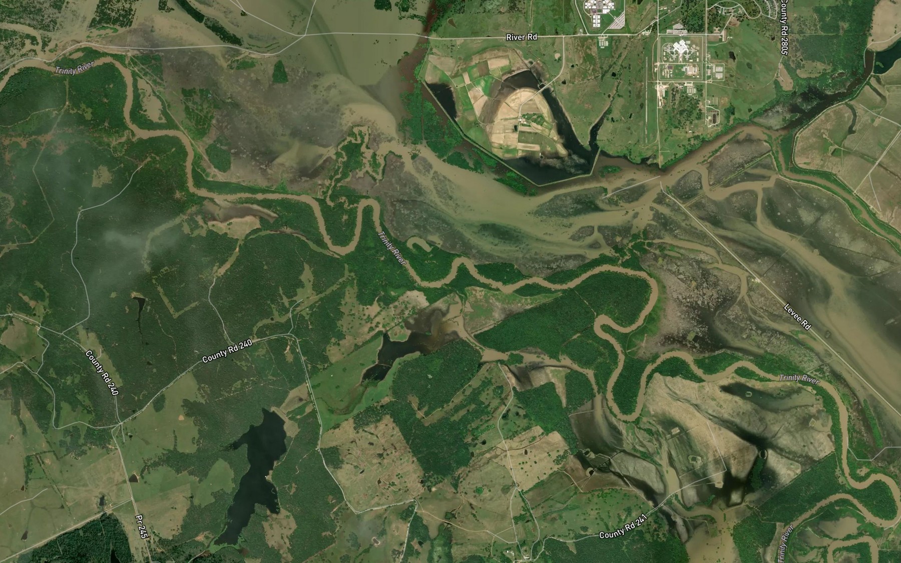Satellite map of the Indian Creek
