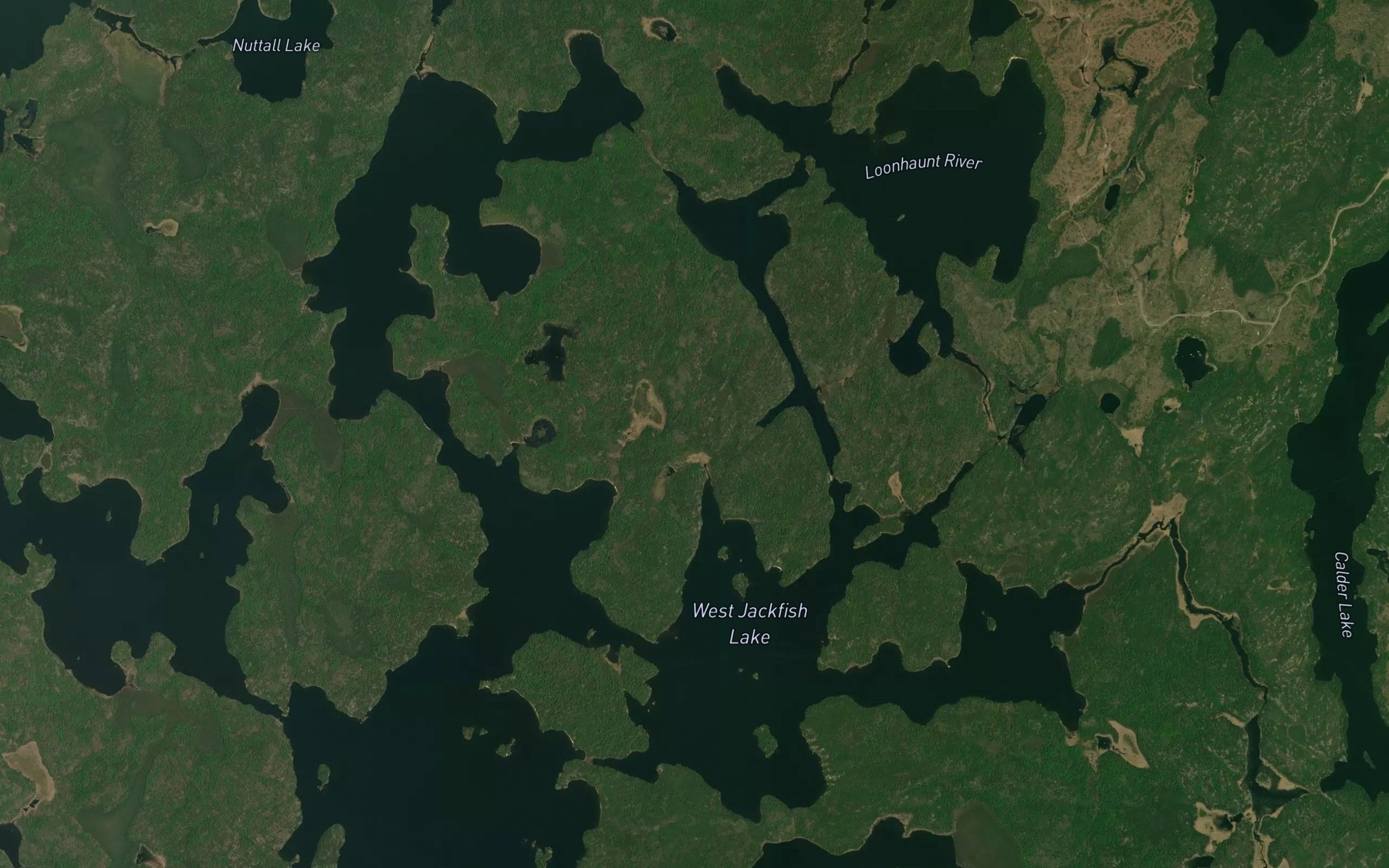 Satellite map of the Black Narrows