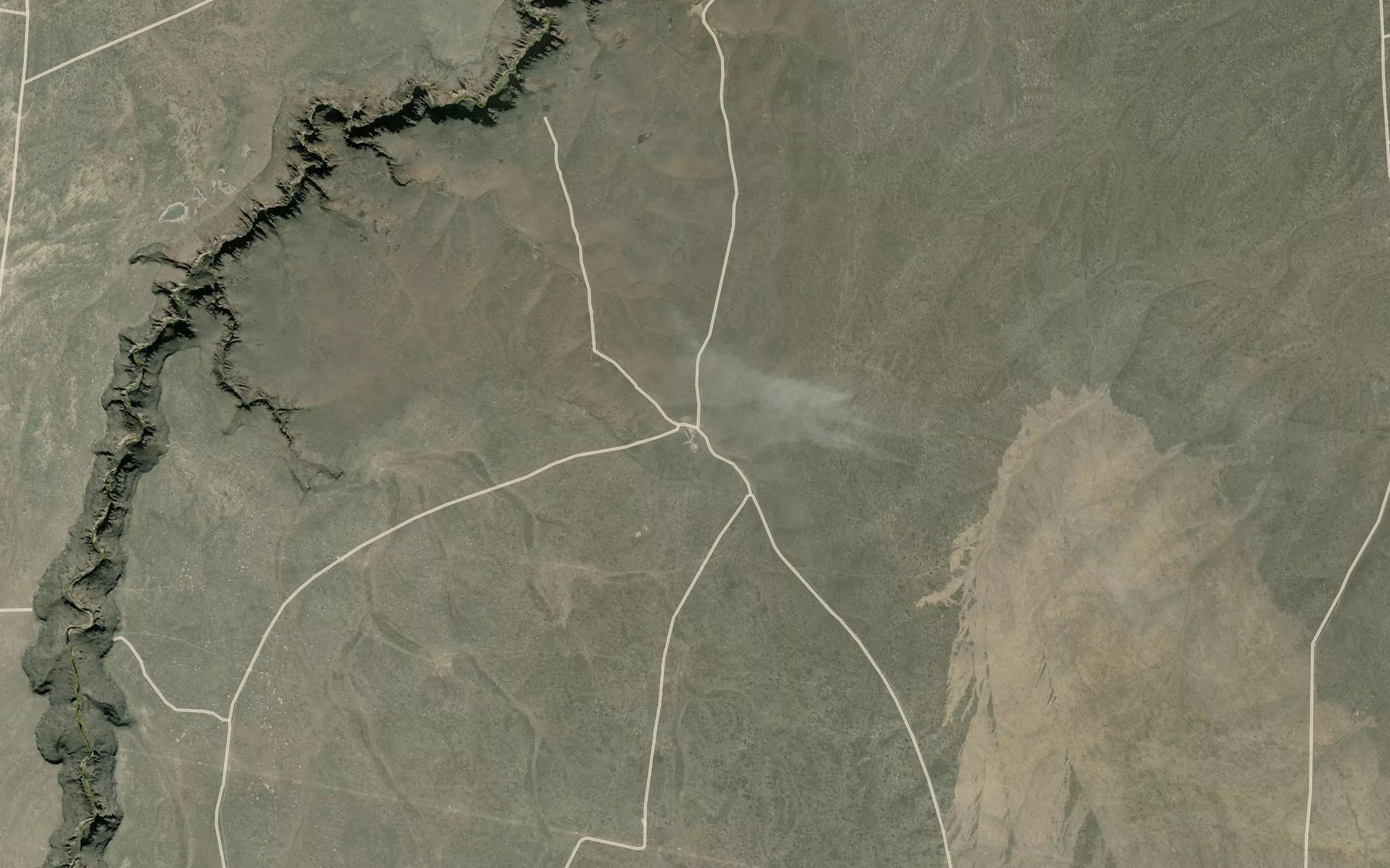 Satellite map of the Deep Draw Reservoir