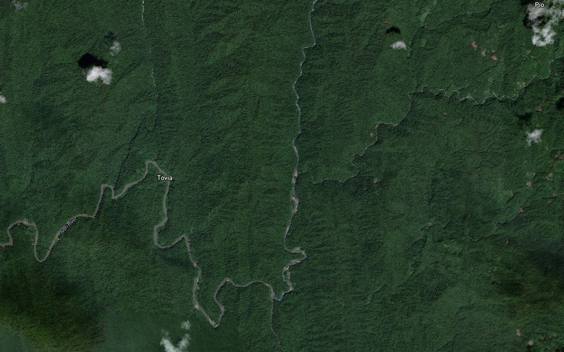 Satellite map of the Ague Creek