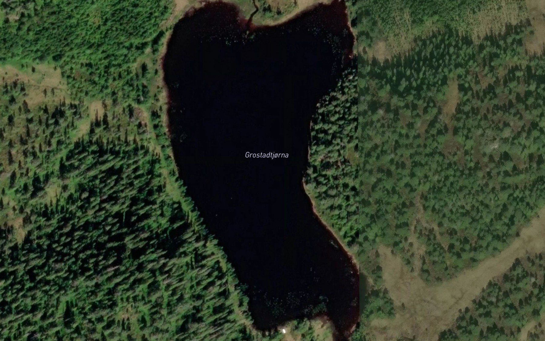 Satellite map of the Grostadtjorna