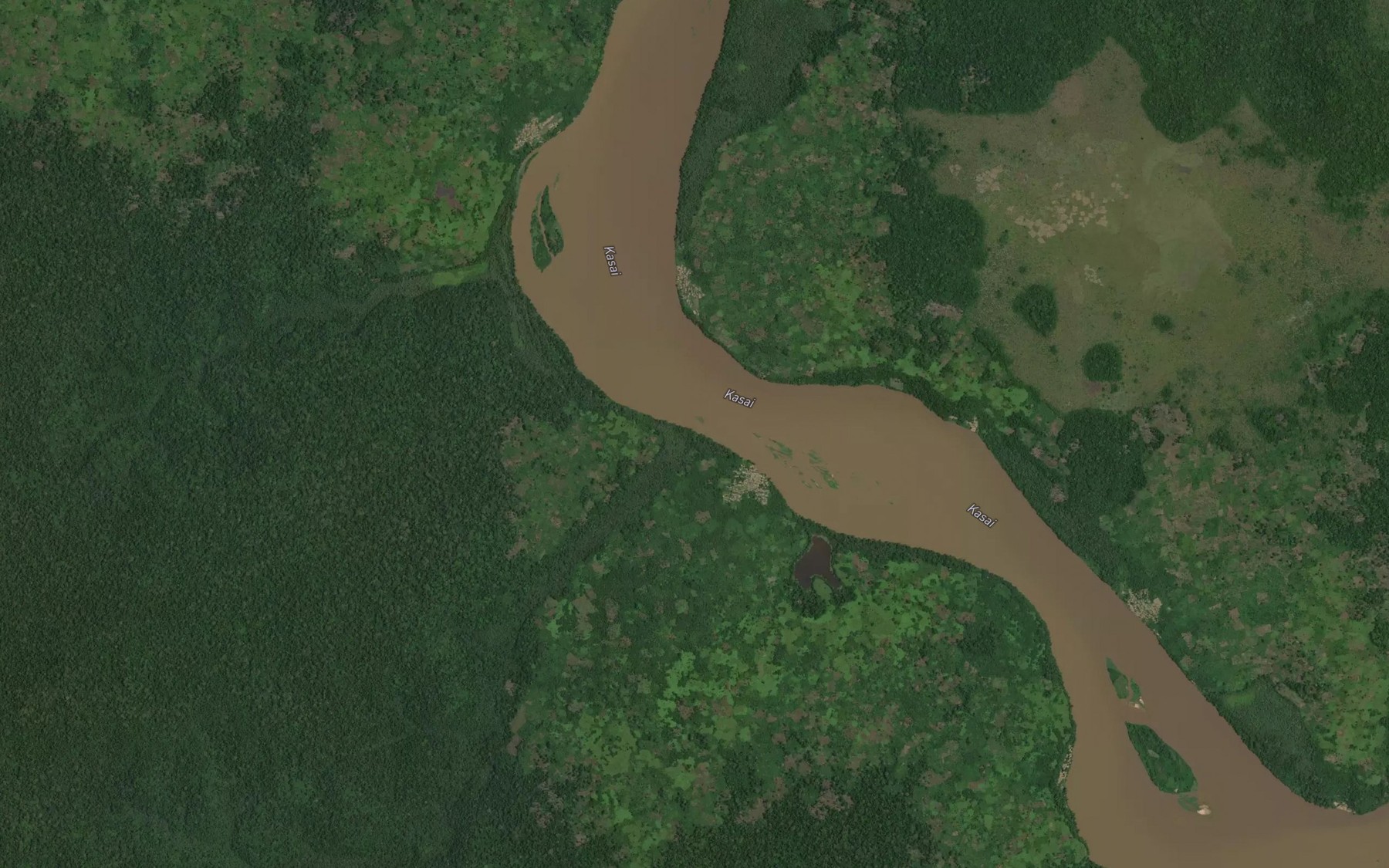 Satellite map of the Shandja