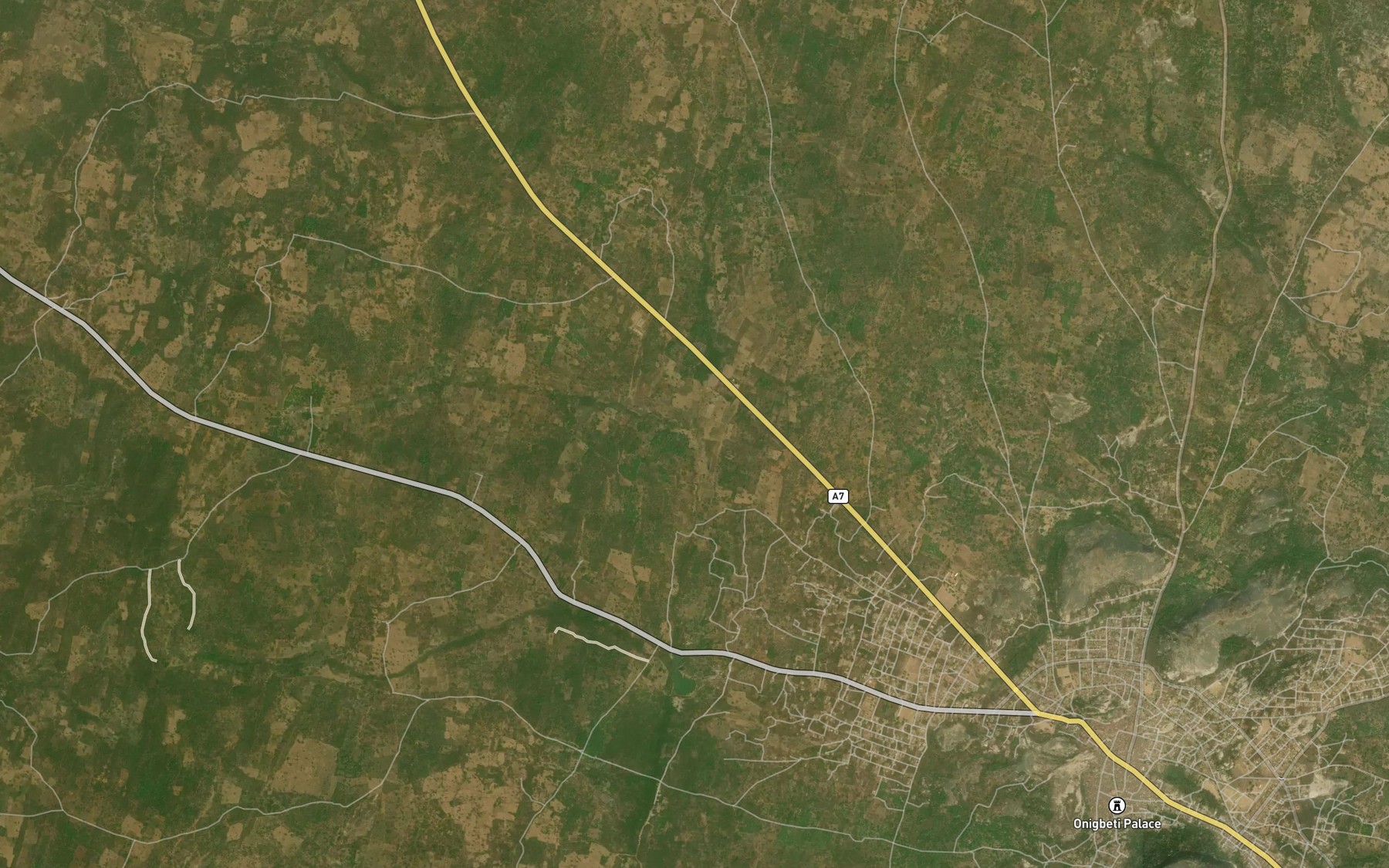 Satellite map of the RiverEro-Omo