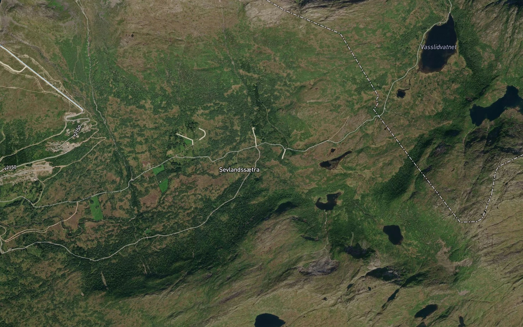Satellite map of the Fossane