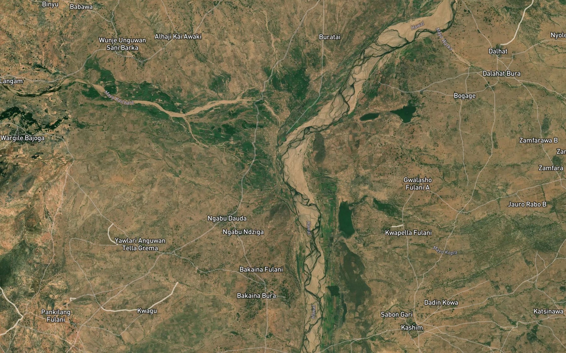 Satellite map of the Mayo Donatake