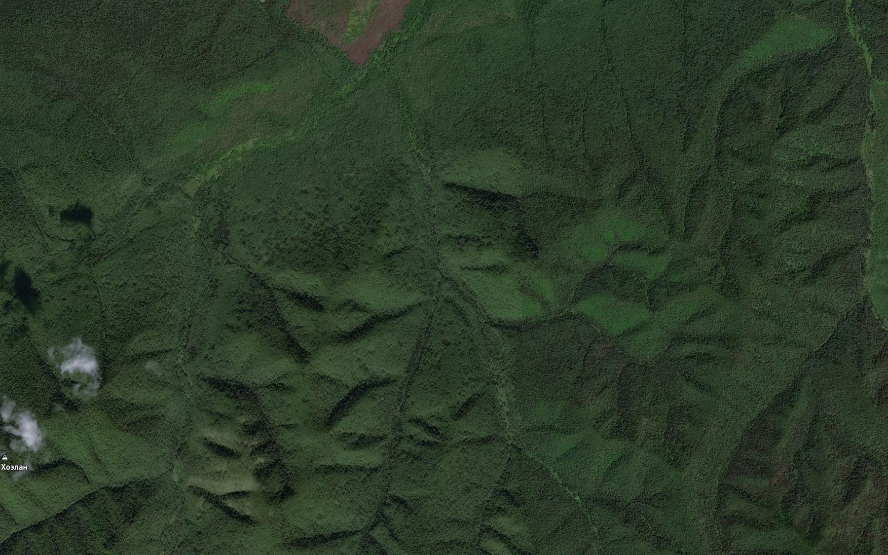 Satellite map of the Kalugina