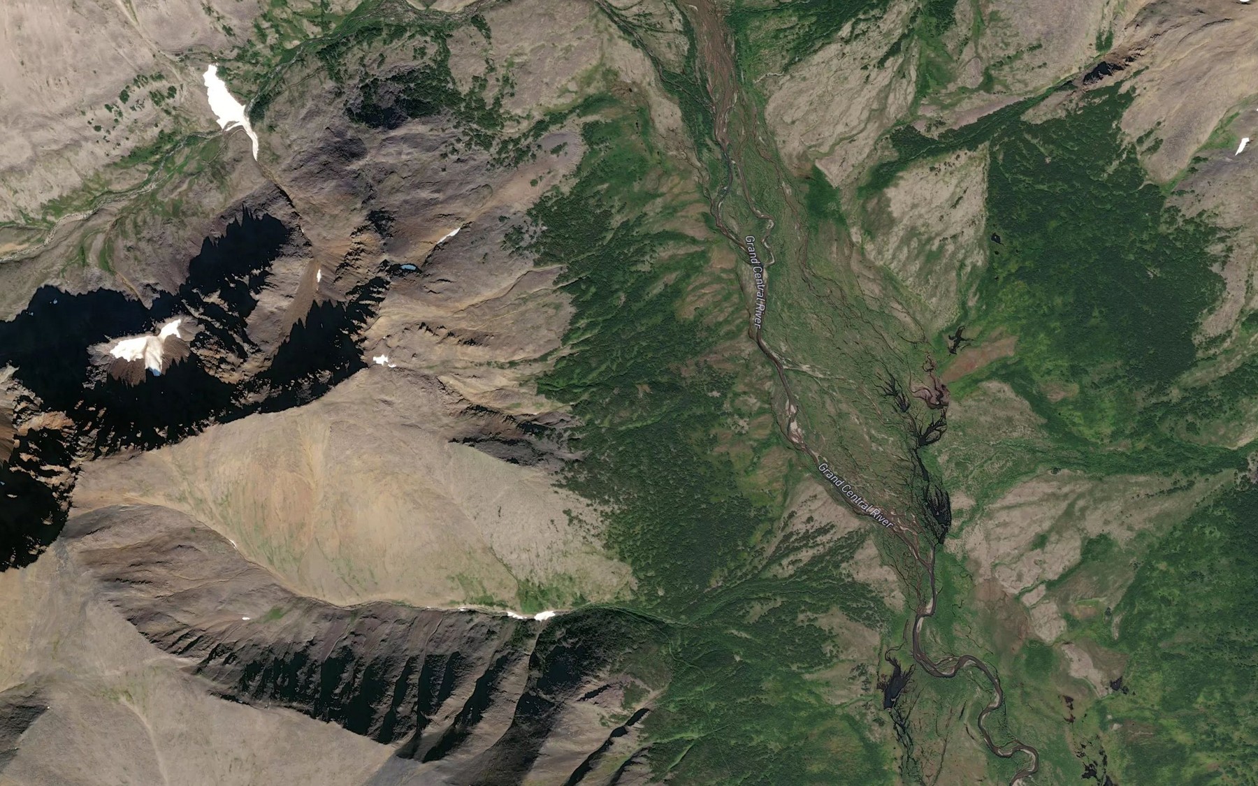 Satellite map of the Wild Goose Pipeline