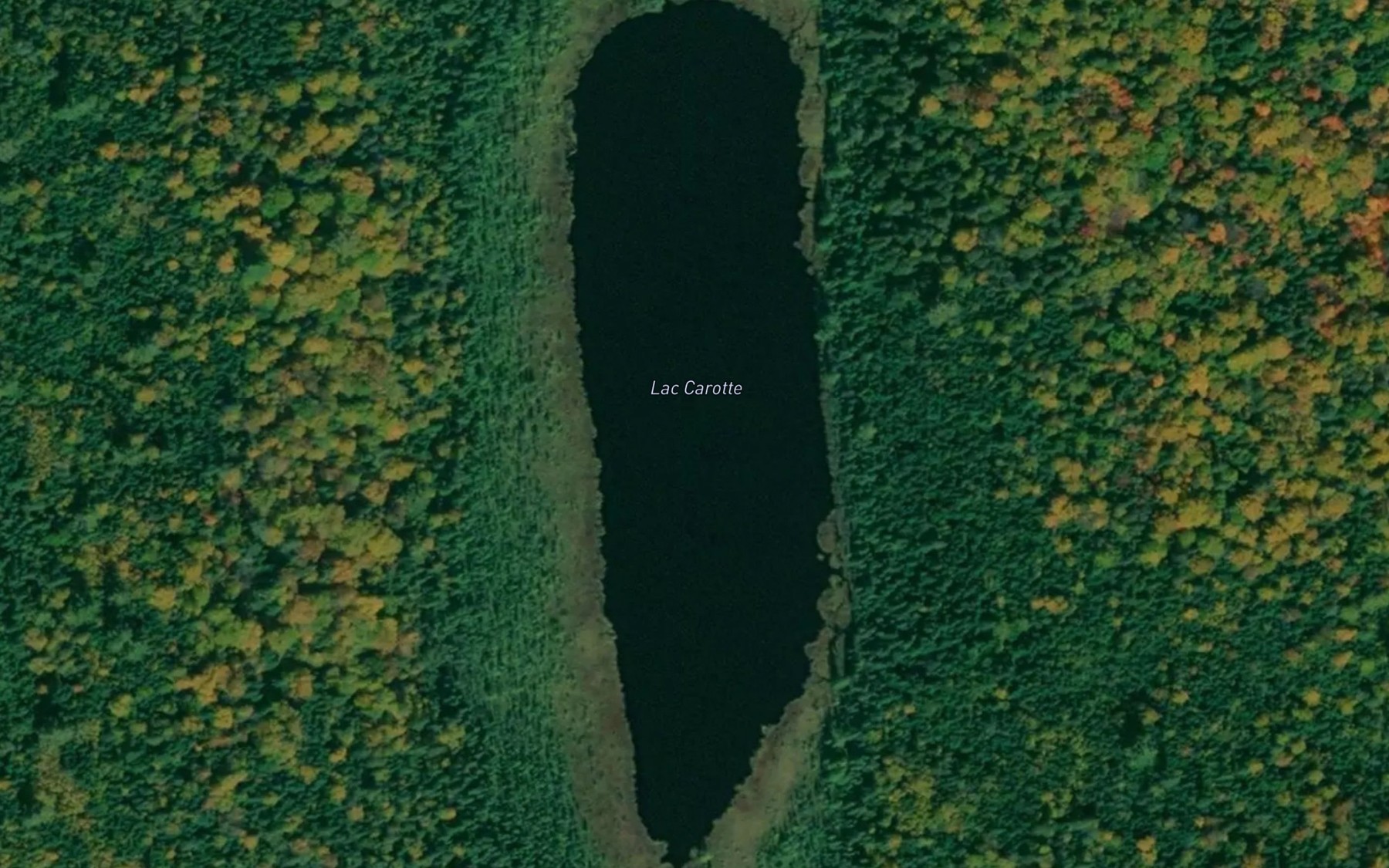 Satellite map of the Lac Carotte