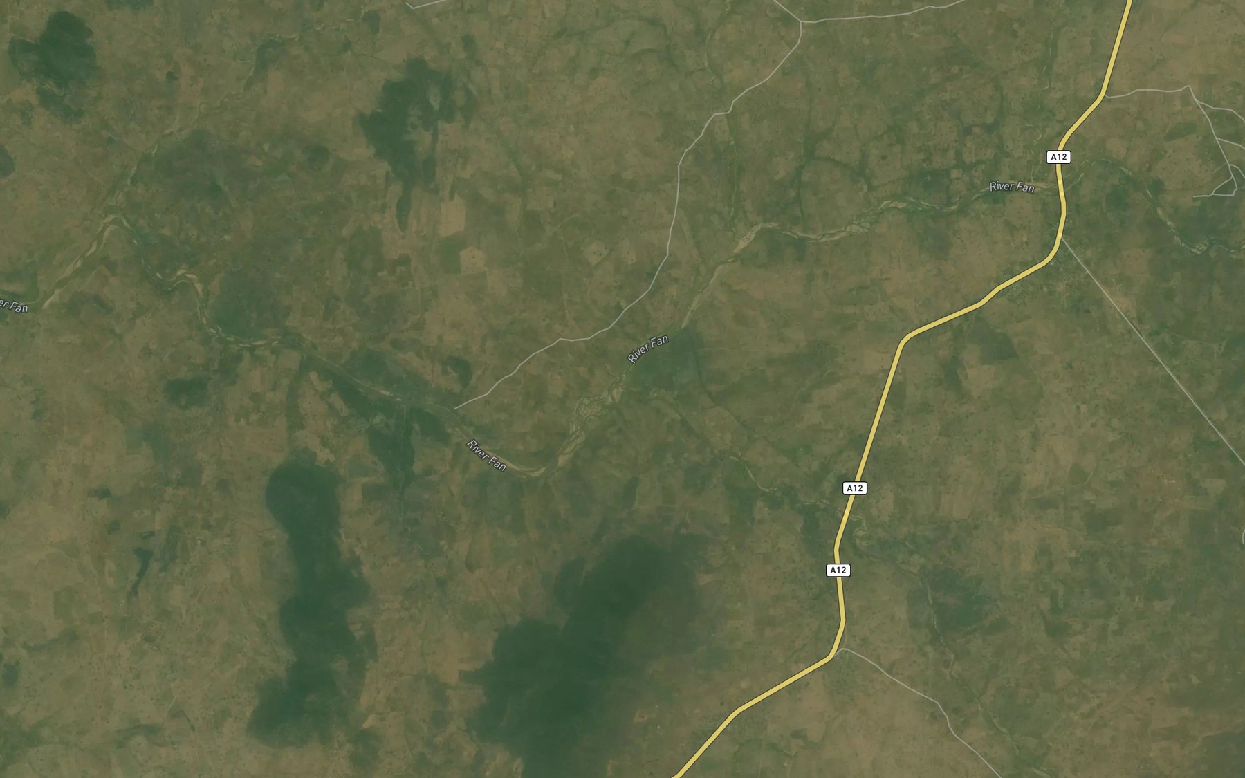 Satellite map of the River Wogji