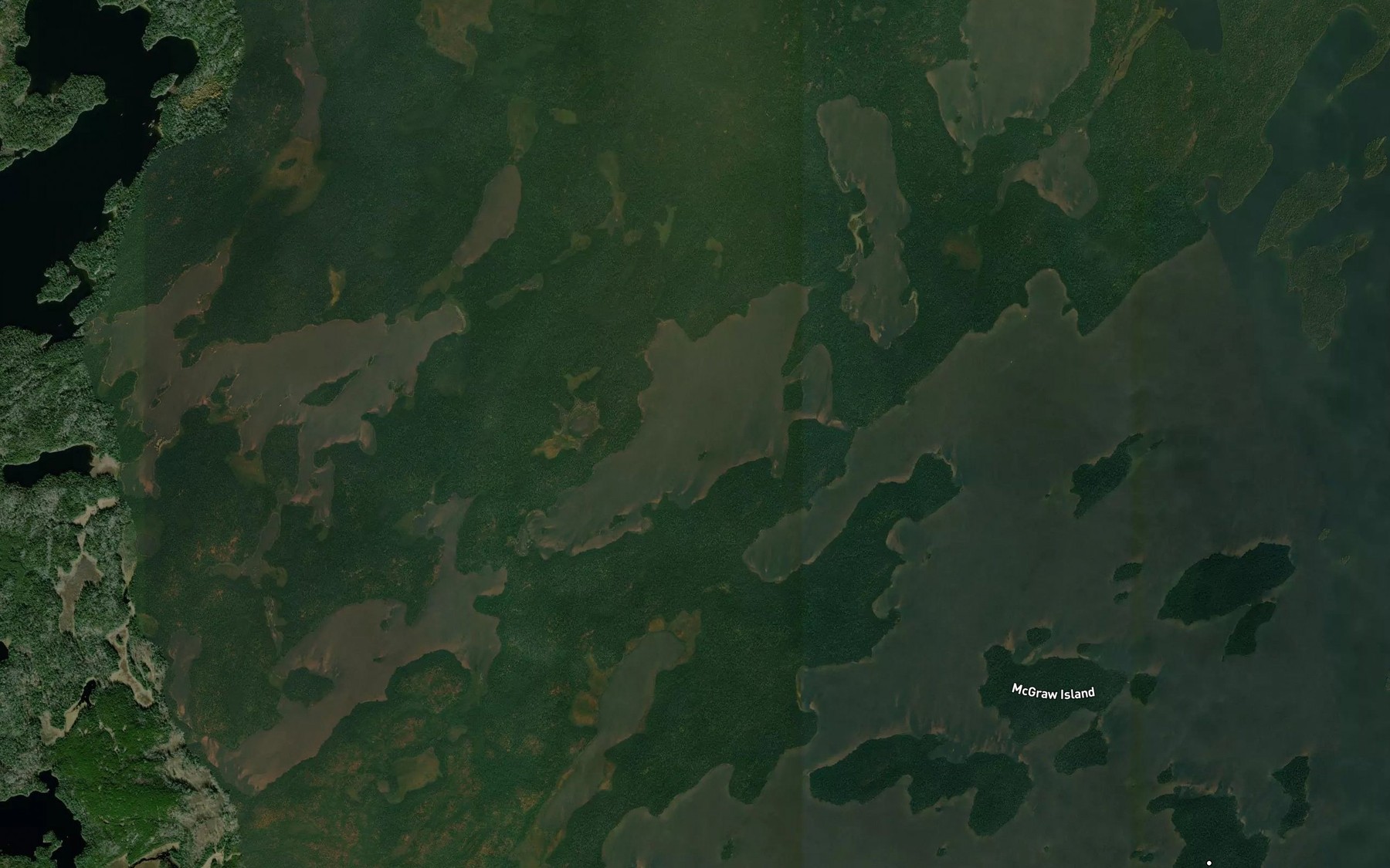 Satellite map of the Johnar Lake