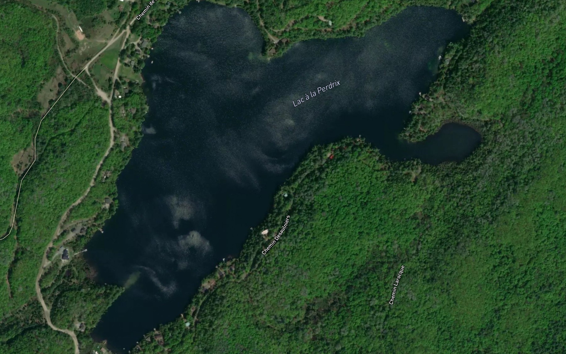 Satellite map of the Lac a la Perdrix