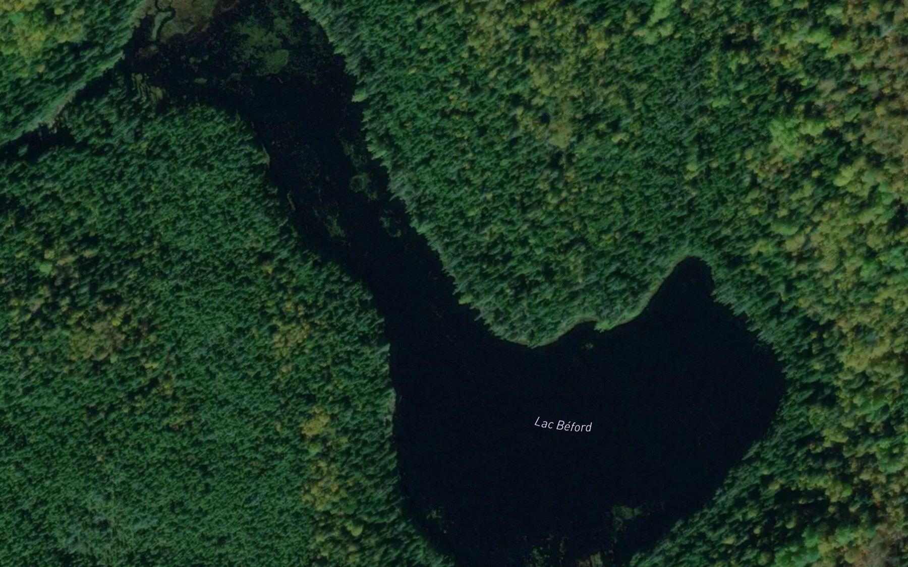 Satellite map of the Lac Beford