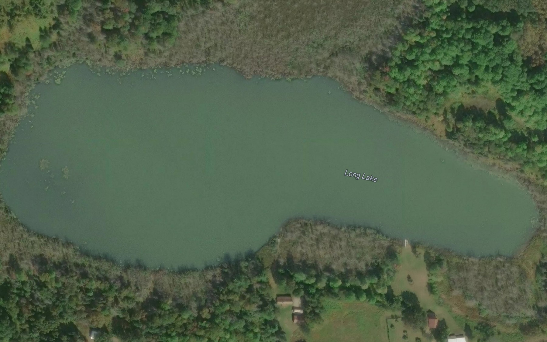 Satellite map of the Long Lake
