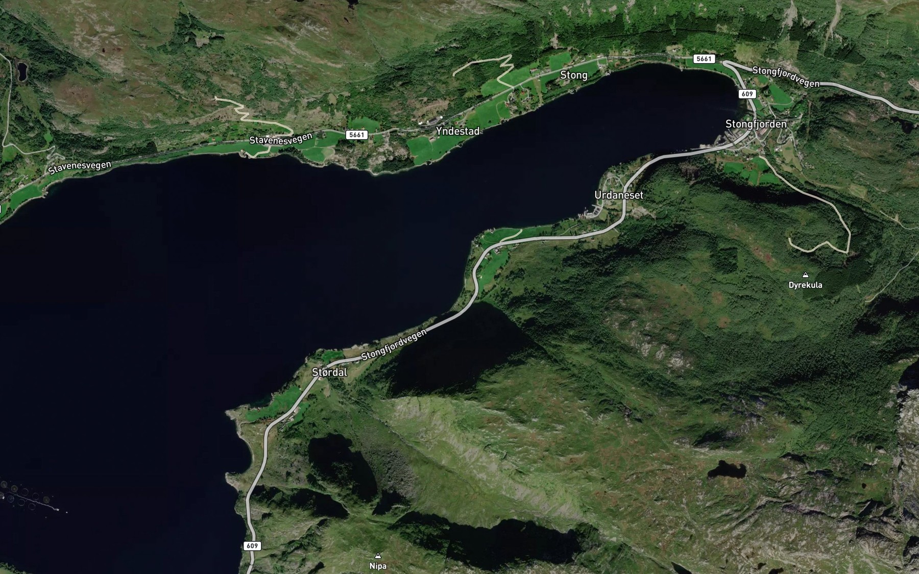 Satellite map of the Florsvika
