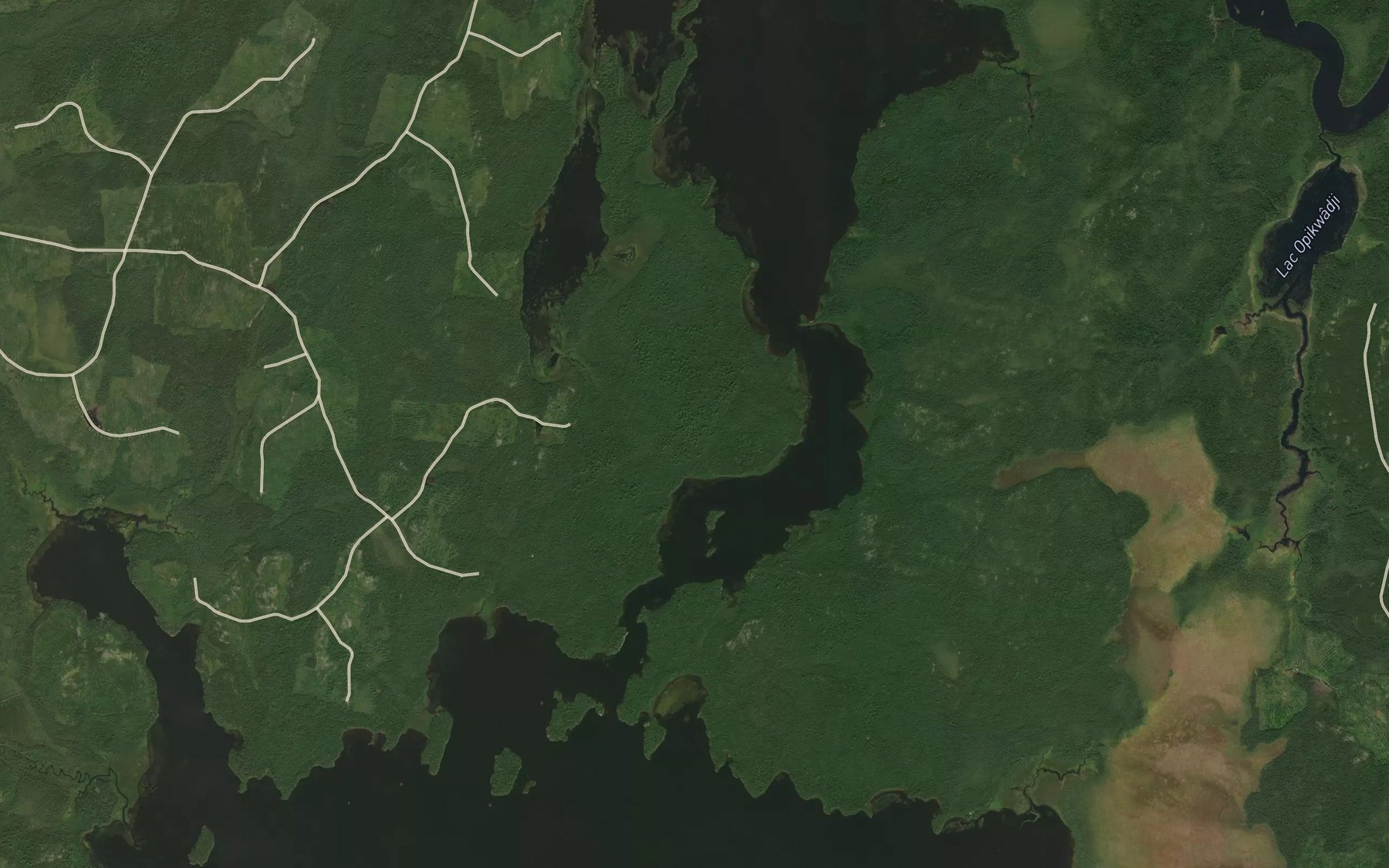 Satellite map of the Baie Obasatikak