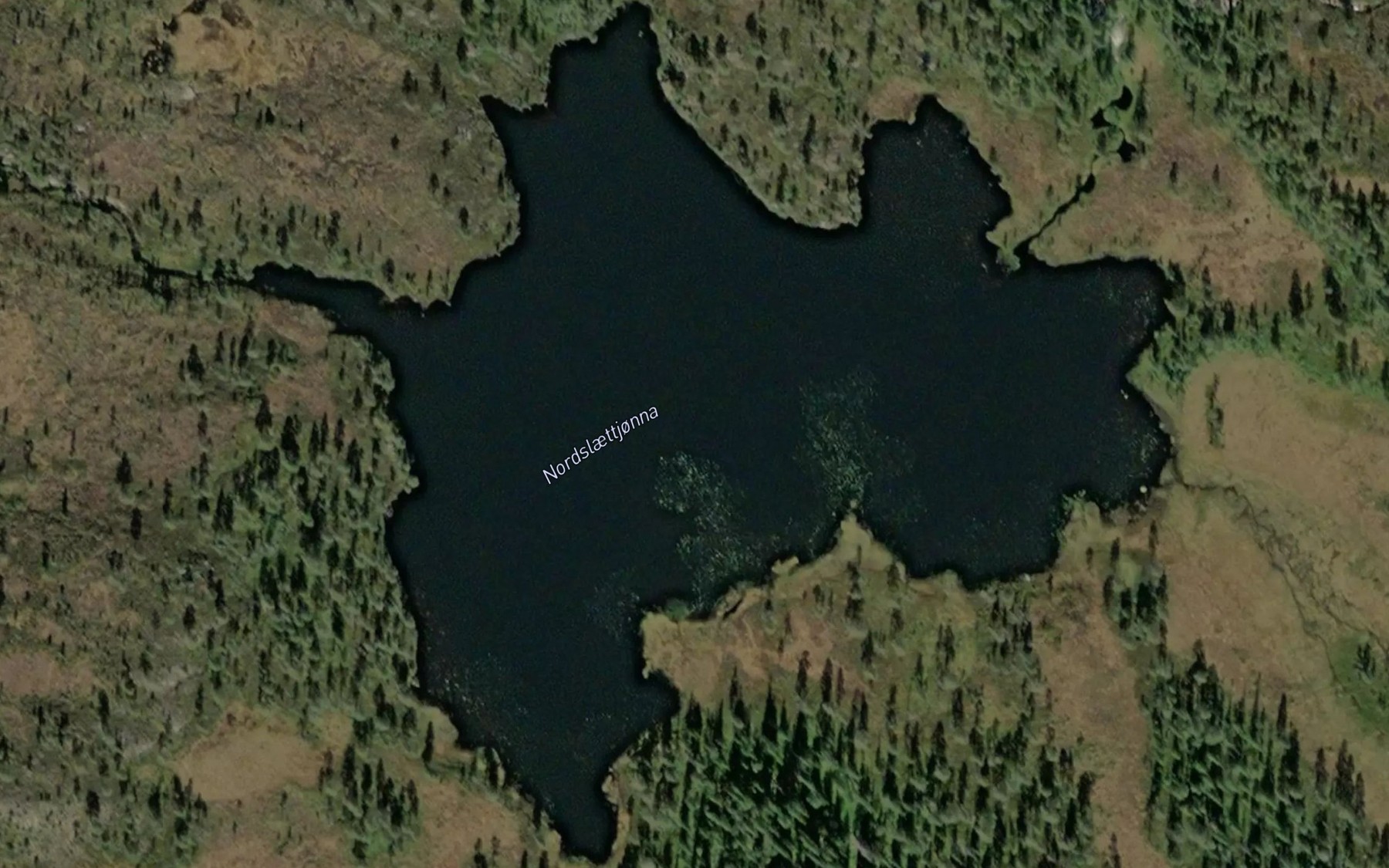 Satellite map of the Nordslettjorna