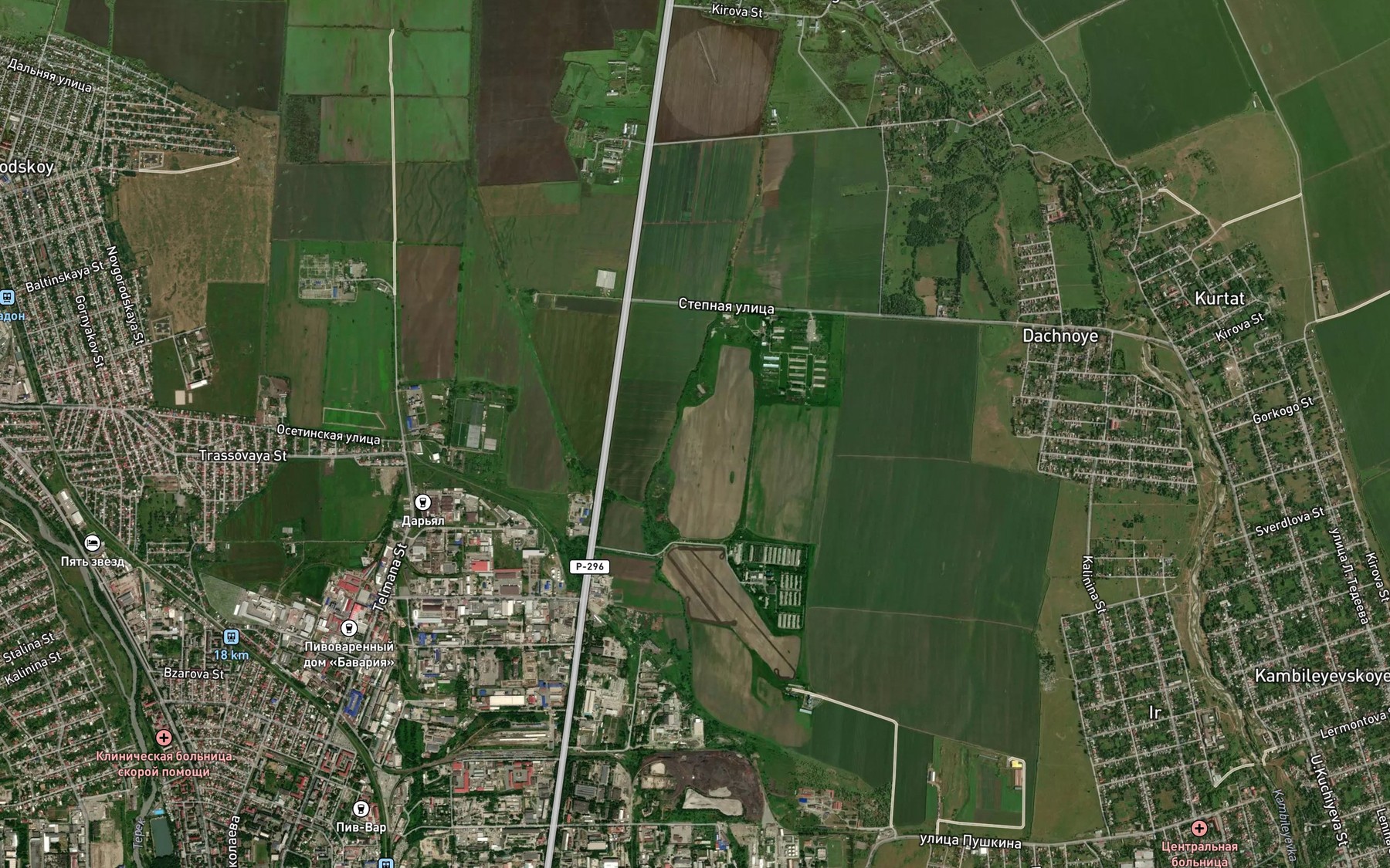 Satellite map of the Balka Sobach'ya