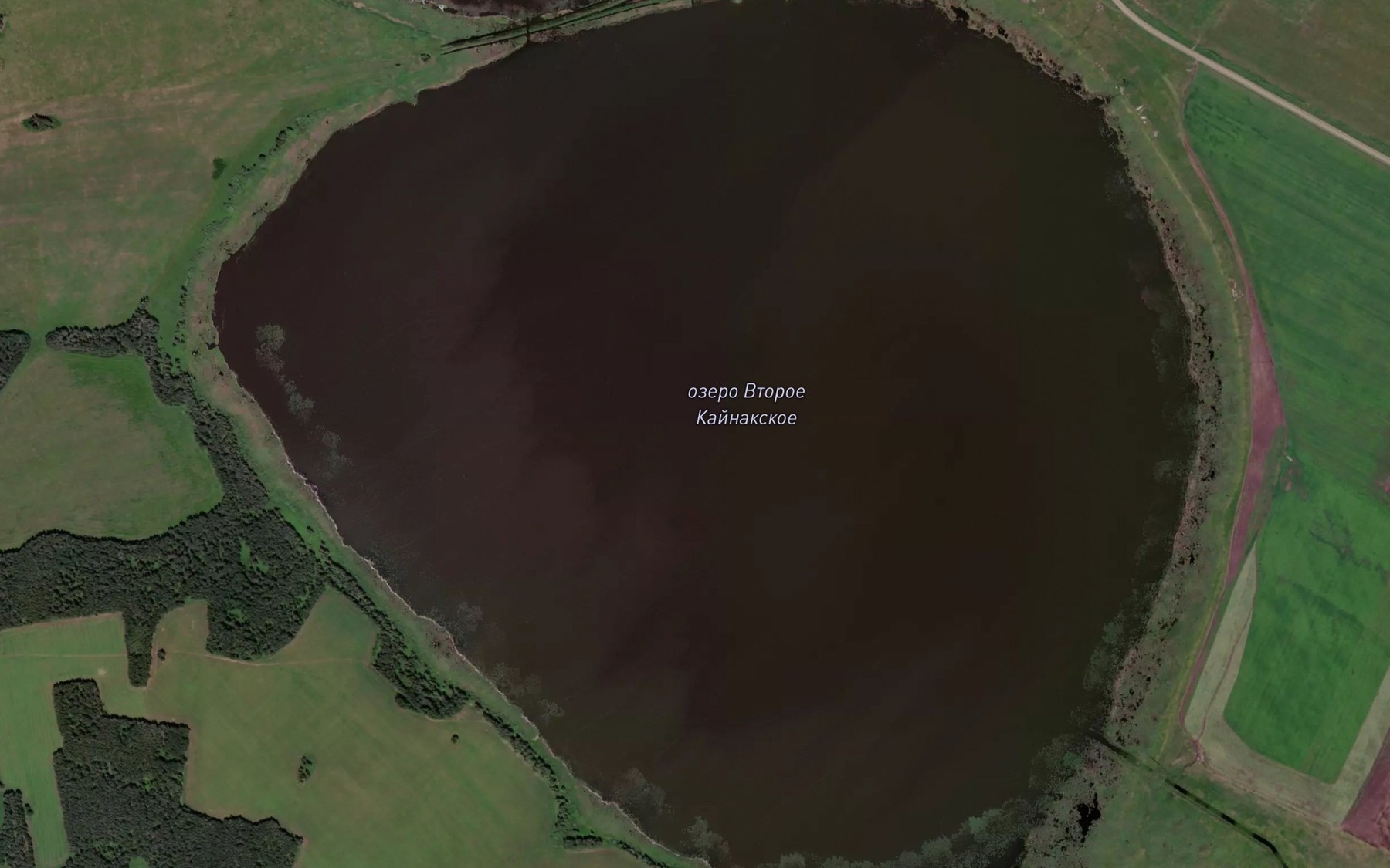 Satellite map of the Ozero Kaynakskoye