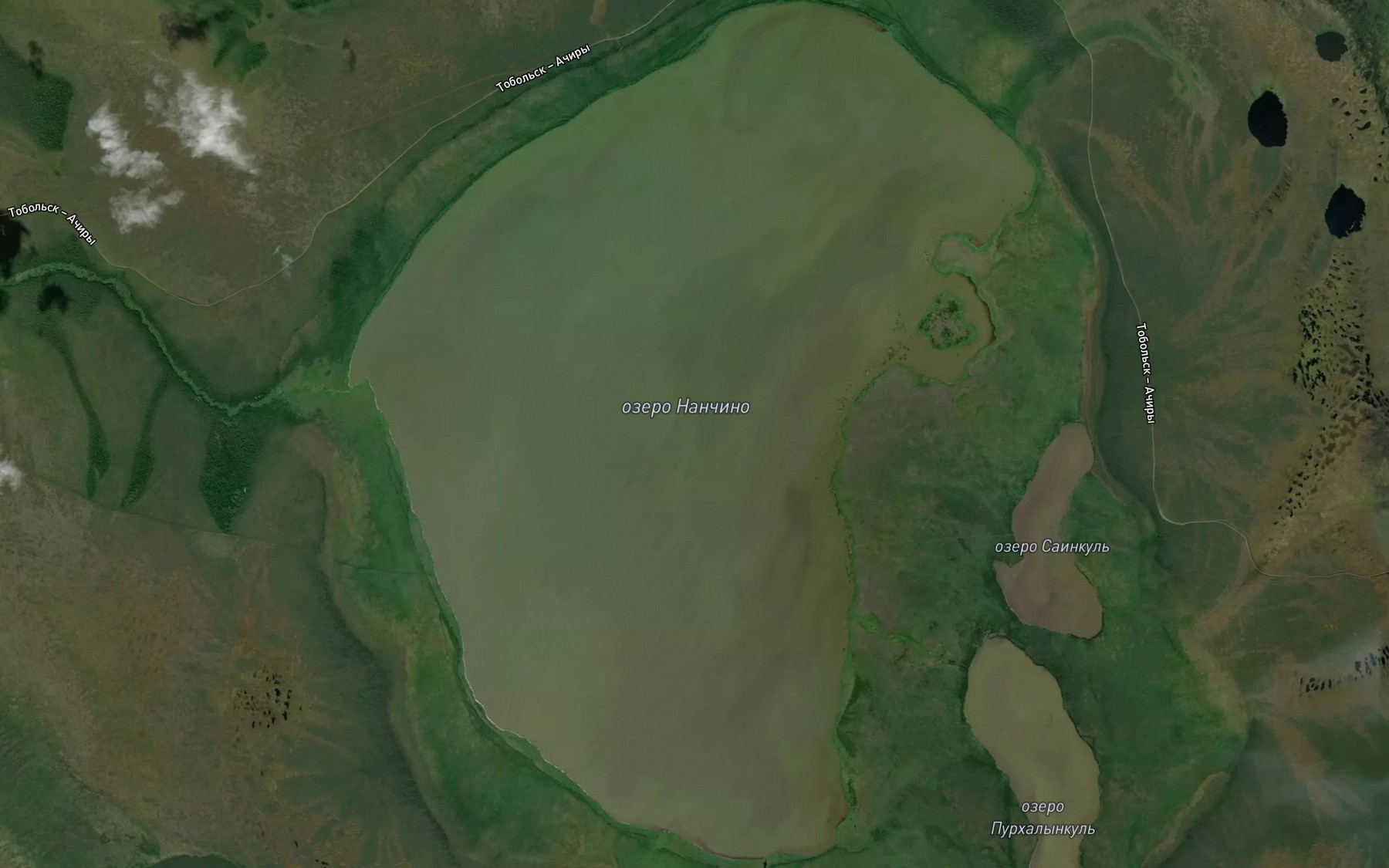Satellite map of the Ozero Nanchino