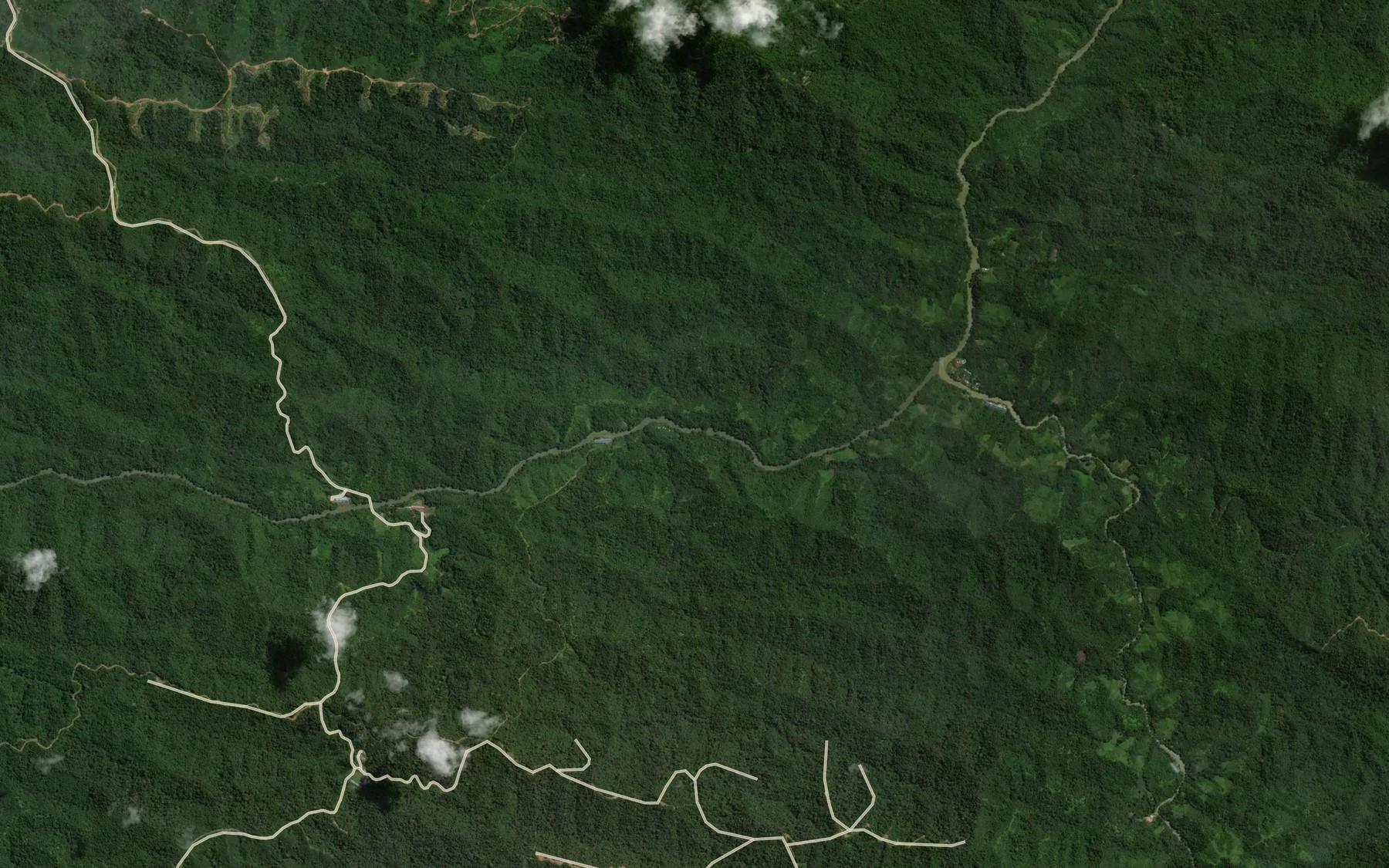 Satellite map of the Sungai Angaroh