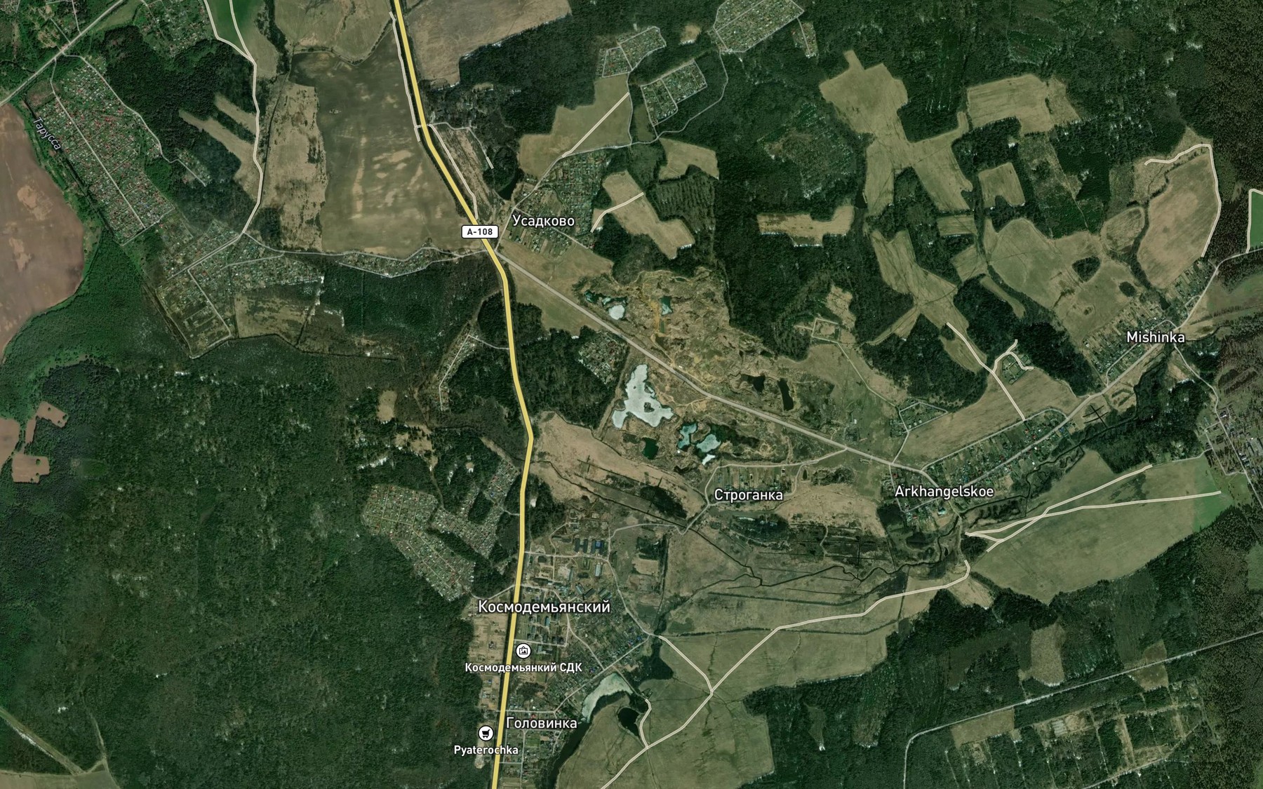Satellite map of the Gavrilovka