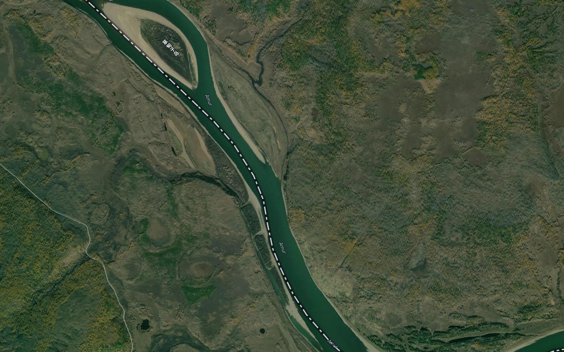 Satellite map of the Istok